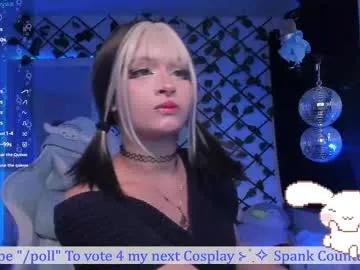 _heavenly_blue_ — .*: LETS HAVE FUN! CAN U MAKE MY ASS RED? #goth #ahegao #cosplay #bigass #tattoo -- Current Goal:  Make me Horny  once countdown reaches zero