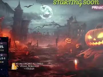 vegas_romance — Happy Halloween :) | Privates Open | My Fav 234|333|1111 | Type /menu to see the tip menu - Multi Goal: Buttplug At Goal [1234tk each Goal] #young , #new , #lovense , #bigboobs , #natural